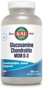 KAL Glucosamin Chondroitin MSM D-3, Joint Support, 1 500 mg Glucosamin Sulfate, 1 200 mg Chondroitin Sulfate, 1. 000 mg MSM, Plus vitamin D3 & C, 40 Servering, 120 tabletter