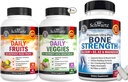 Triple Strength Omega 3 Fish Oil Softgel (1 måned Tilgang) Plus Glucosamin Chondroitin MSM Triple Strength Joint Support Supplement (1 måned Tilgang)