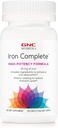 GNC kvinders Iron Complete Multivitamin, Forbedrer evnen til Absorb Iron, 60 kapsler
