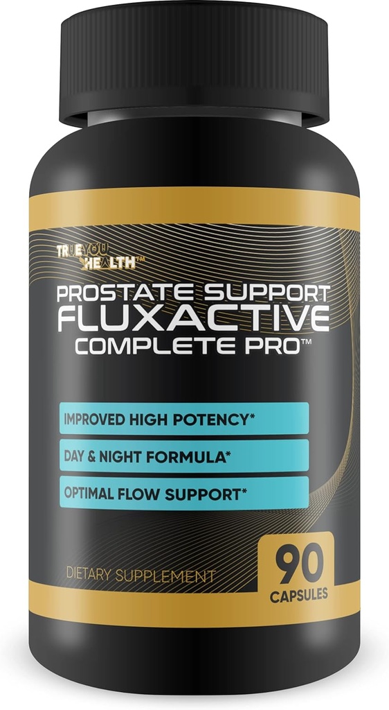 Prostata Support Fluxactive Complete Pro - Premium Prostata Formel med Panax Ginseng - Promote T Prostata sundhed for mænds sundhed & wellness - Hjælp Blood Flow & Stamina - Prostata kosttilskud til mænd