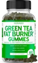 Green Tea Fat Burner Vægttab Gummies (60 Greve) Fat Burner Kvinder - Appetite Suppressant Vægttab supplement til mænd og kvinder med Apple Flavored - Tredjeparts testet - USA Made