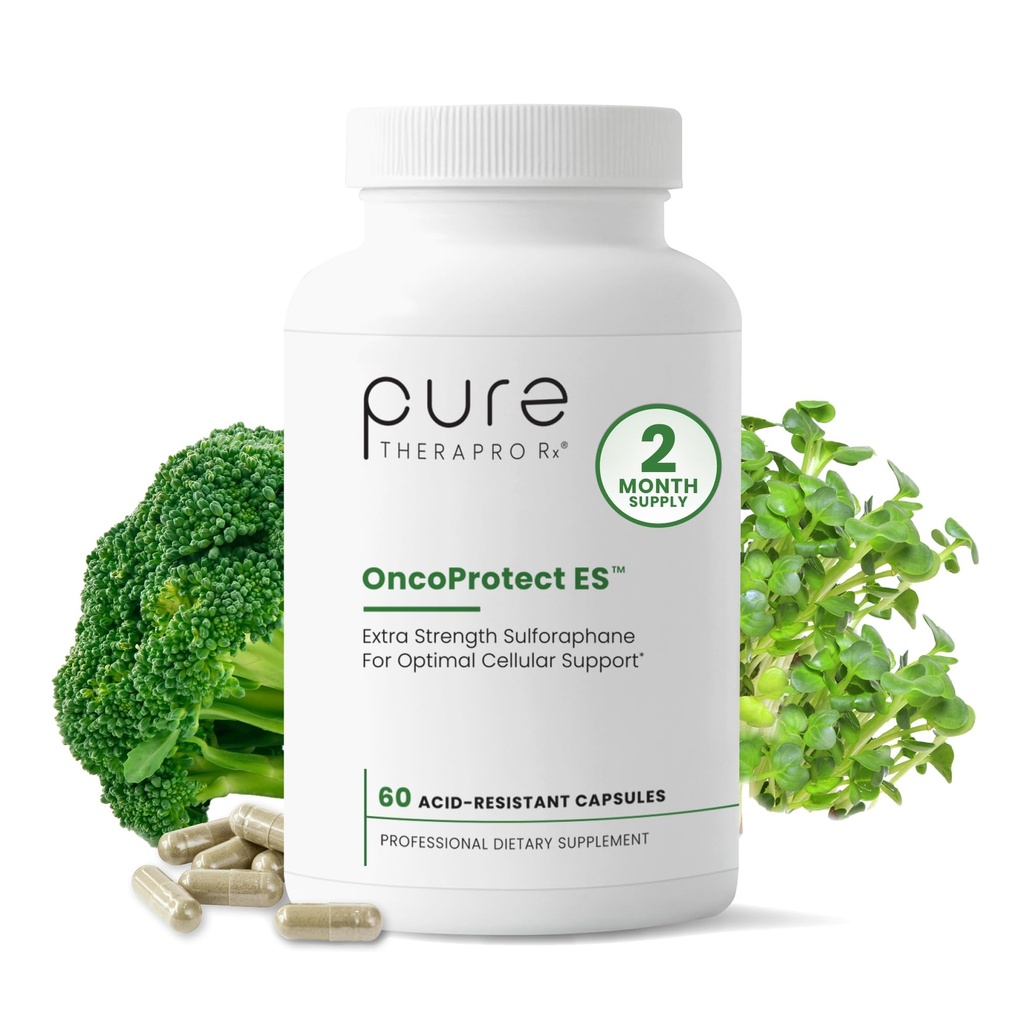 Pure Therapro Rx OncoProtect ES HØJDOSE Sulforaphane Supplement, Lavet i USA
