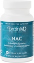 BRAINMD NAC - 60 Veganske kapsler - Antioxidant + immunstøtte - Gluten Free - 60 Servere