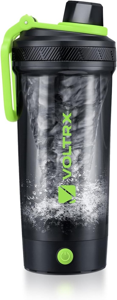 VOLTRX Shaker Flaske, Gallium USB C Genopladelig Elektrisk Protein Mixer, Shaker Cups til Protein og Meal Erstatning Shakes, BPA Free, Lavet med Tritan, 24oz