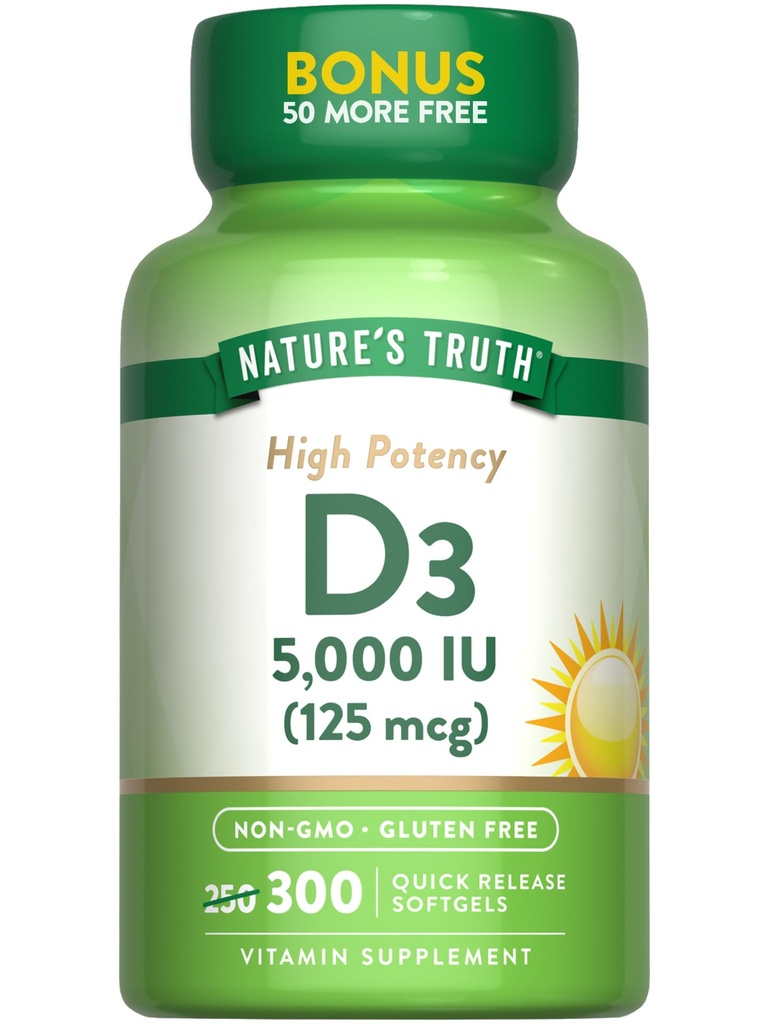 Nature 's Truth Vitamin D3 5000 IE (125 mcg)