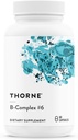 THORNE - B- Complex # 6 - B-vitamin kompleks med aktive former for essentielle B-vitaminer og ekstra B6-60 Servering