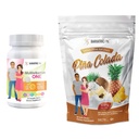 BariatricPal 30- Day Bariatric Vitamin Bundle (Multivitamin ONE 1 per dag! med 45mg jern Chewable - Orange Citrus og Calcium Citrat Soft Chews 500mg med Probiotika - Piña Colada)