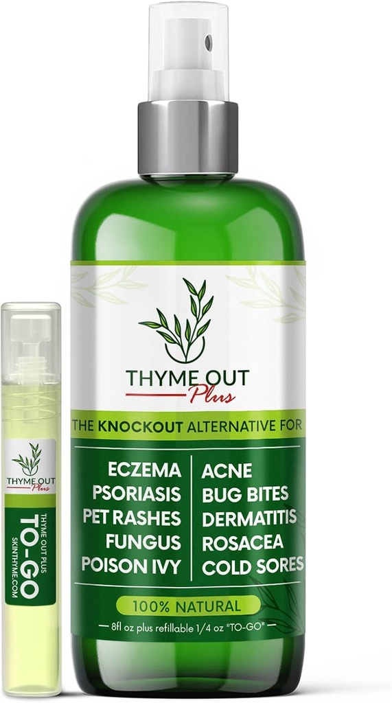 Plus Eczema Treatment, Psoriasis Treatment Treats Acne, Dermatitis, Rosacea, Cold Sores, Pet Rashes, Bug Bites, Poison Ivy, Anti Itch Spray for Itchy Skin Relief for Kids, Adult & Baby