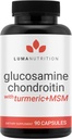Luma Nutrition Glucosamin Chondroitin MSM - Gurkemeje, Boswellia - Premium supplement - for mænd og kvinder - Fælles tillæg - 90 kapsler