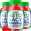 (3 Pack) Ketofit ACV Gummies Advanced 1000mg, KetoFit Keto + ACV Weight Management Gummies Apple Cider Vinegar Keto Fit Kosttilskud Ketofit Gummies Anmeldelser Vitamin B12 B6 (180 Gummies)