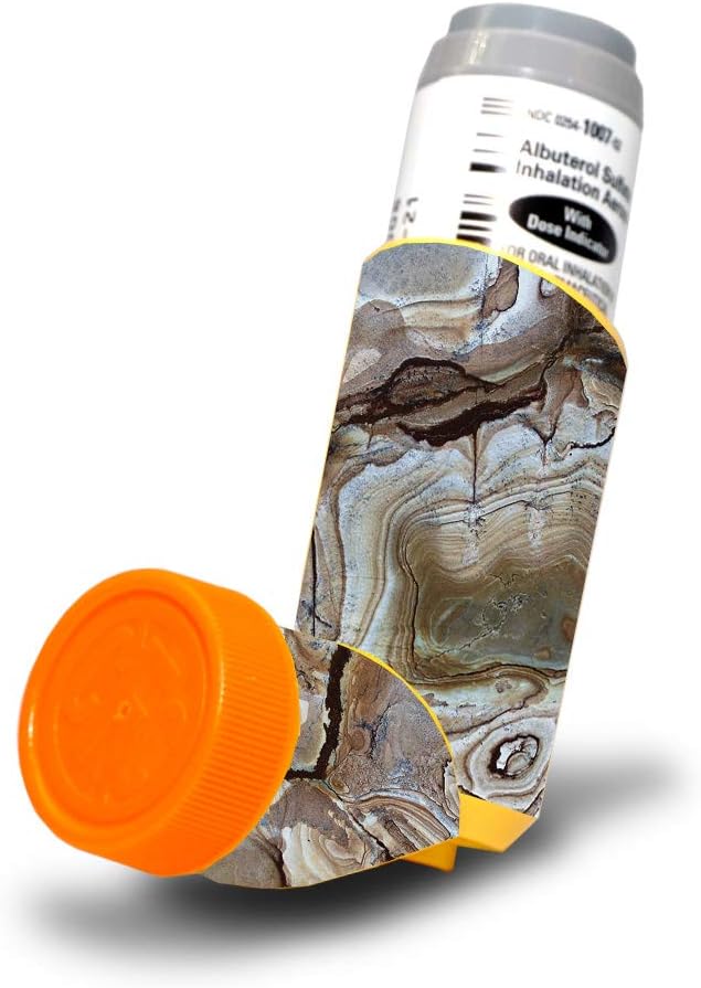 MightySkins Skin for Proventil HFA Asthma Inhaler - Crystal Rock | Protective, Durable, and Unique Vinyl Decal wrap Cover | Easy to Apply, Remove, and Change Styles | Made in The USA
