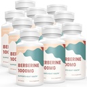 Berberine Supplement 1000mg, High Absorption Berberine HCL Plus Vegan Capsules with Silymarin Herbal Complex Formula, 60 Count (Pack of 10)