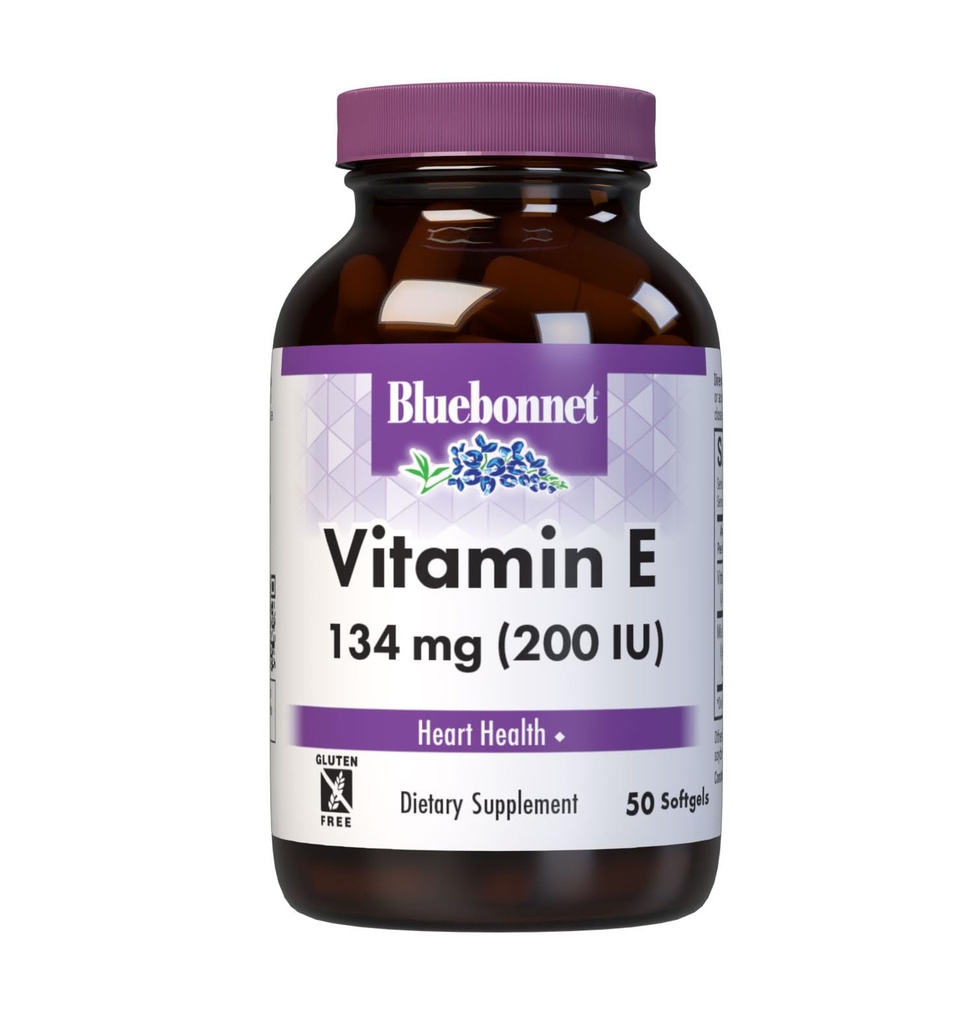 BlueBonnet Vitamin E 200 IE Blandede bløddele, 50 Tælling