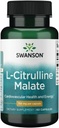 Swanson L- Citrullin Malat - Aminosyre supplement fremme energiproduktion og sund blodcirkulation - Naturlig formel støtte Samlet wellness - (60 kapsler, 750mg hver)
