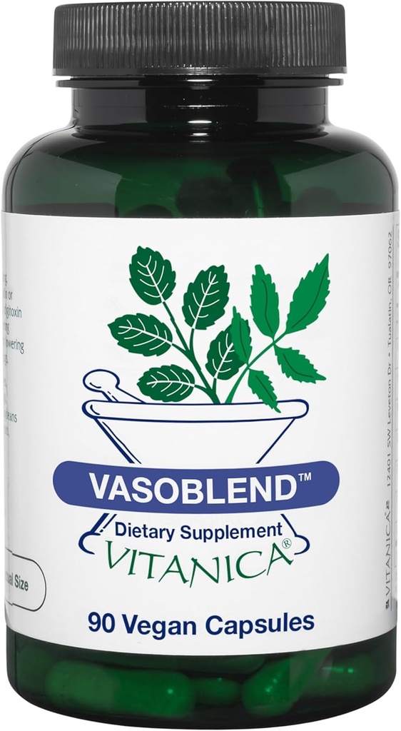 Vitanica VasoBlend, Cardiovascular Support, Vegan, 90 Capsules