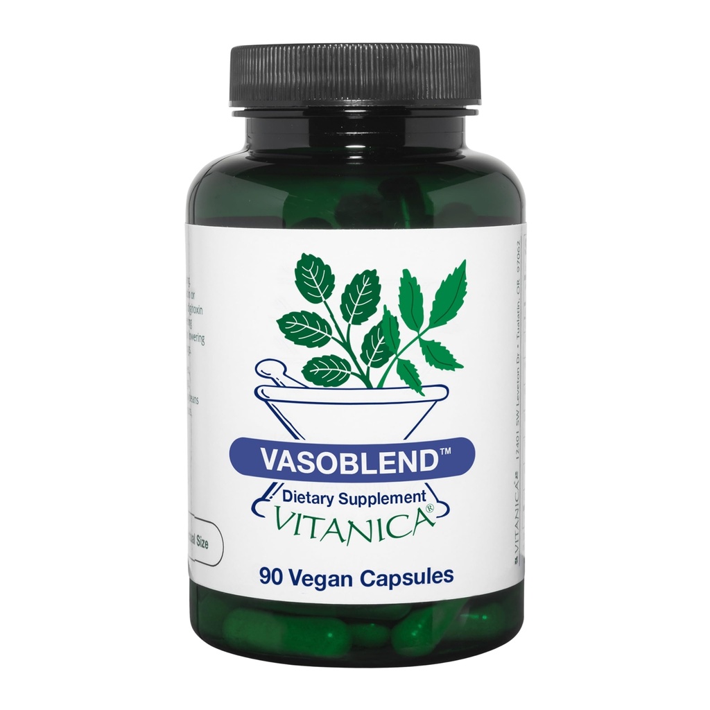 Vitanica VasoBlend, Kardiovaskulær Support, Vegan, 90 Kapsler