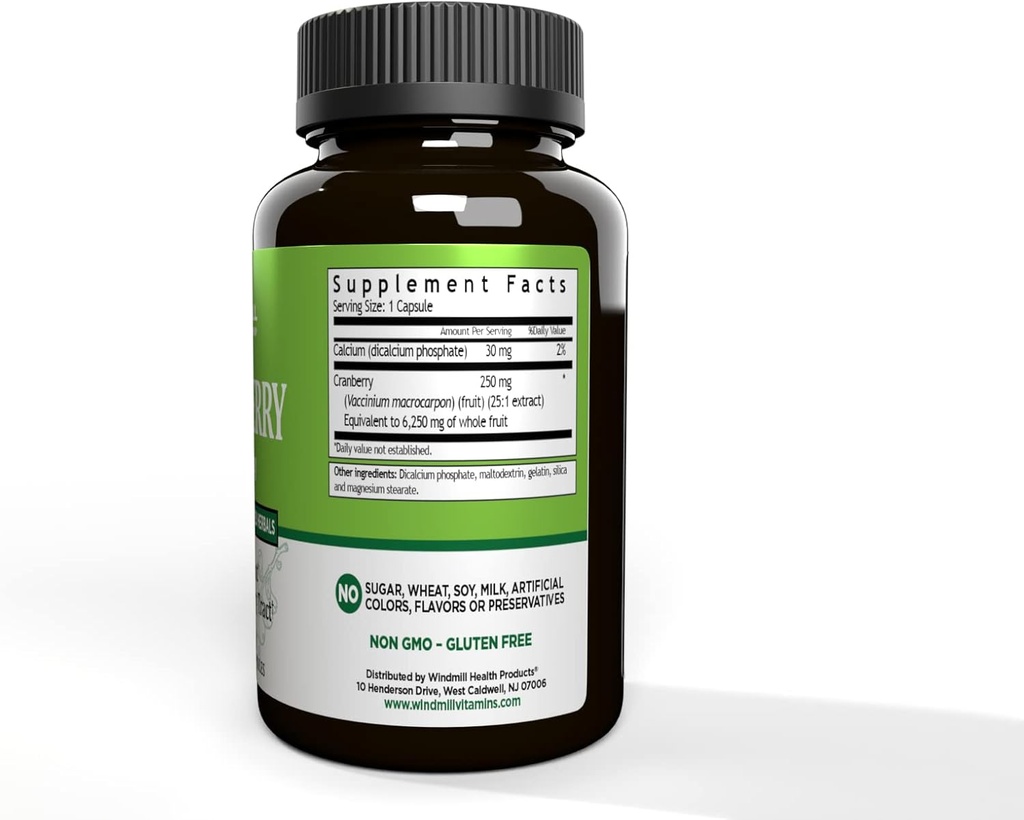 Windmill Cranberry 250 Mg Caps 60s Windmill