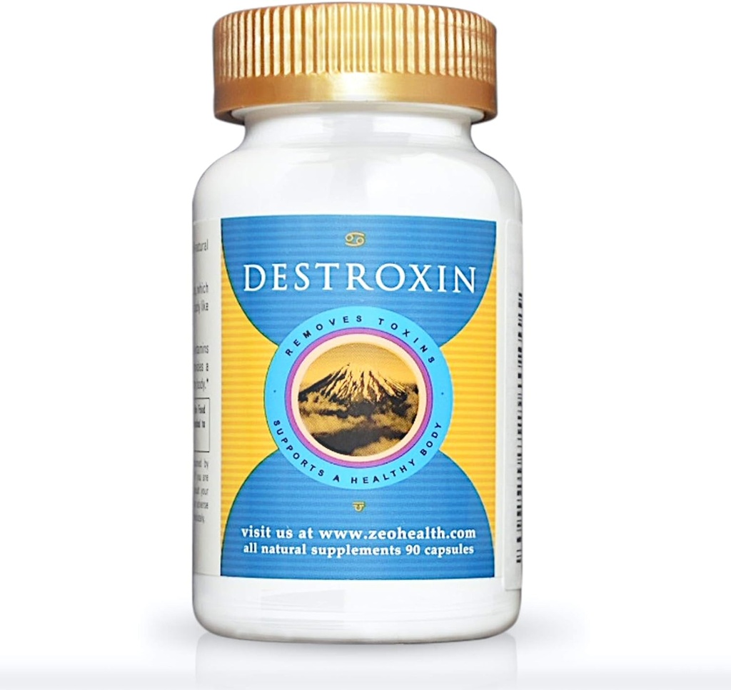 DESTROXIN Note 124; Zeolit kapsler med B- 12 og Calcium (90 Greve) Note 124; Naturligvis Understøtter cellular Detox, Optimal energi, & Upset Mave Relief
