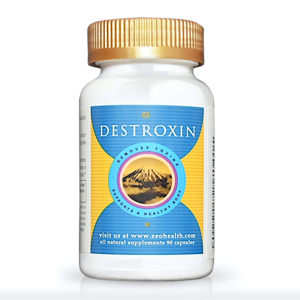 DESTROXIN Note 124; Zeolit kapsler med B- 12 og Calcium (90 Greve) Note 124; Naturligvis Understøtter cellular Detox, Optimal energi, & Upset Mave Relief