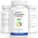 Liposomal Fisetin med Quercetin Kosttilskud 1200 mg per servering, Høj Absorption Polyphenoler Antioxidanter til kvinder, Mænd, Non- GMO, Gluten- fri, 1 flaske-60 Softgels