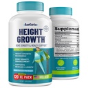 Højde Vækst Maximizer - Lavet i USA - Naturlig Højde Stigning Booster & Bone Vækstpiller - Grow Taller Supplement for voksne, Teens & Kids - Vitaminer til drenge og piger at få højere - 120 Kapsler