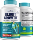 Højde Vækst Maximizer - Lavet i USA - Naturlig Højde Stigning Booster & Bone Vækstpiller - Grow Taller Supplement for voksne, Teens & Kids - Vitaminer til drenge og piger at få højere - 120 Kapsler