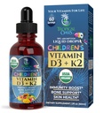 USDA Organic Vitamin D3 K2 Liquid Drops Б124; Vitamin D3 K2 Supplement for Kids & Toddlers Age 1 + Б124; Kids Supplement for Calcium Absorption Strong Bones Б124; Vegan, Non- GMO Note 124; 2 Fl Oz