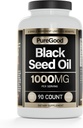 Black Seed Oil Capsules, 500 Mg, kold presset høj potens fordøjelsesstøtte, 90 Tæl 100% ikke GMO Pure Black Cumin Seed Oil Capsules