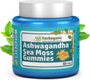 HERBOGANIC Ashwagandha Sea Moss Gummies - 60 Greve
