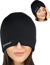 Hurtig fungerende Migræne Relief Cap - Designet til Migræne, Sinus Tension Hovedpine Relief, Double Layer Gel Ice Mask, Therapeutic Migræne Mask - Cold & Hot Compression, One Size Fits All