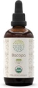 HerbEra Bacopa B120 USDA Organic Tincture Yep 124; Alkoholfri ekstrakt, højpotens Herbal Drops, relaxation, positiv kognitive Effect; Certified Organic Bacopa (Bacopa Monnieri) Tørret Herb 4 OZ