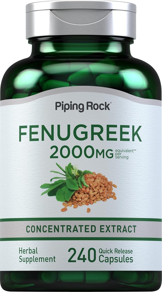 Piping Rock Fenugreek Kapsler 124; 2000mg