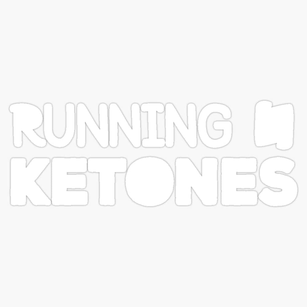 Magnet kører på ketoner Keto Diet Gym træning Magnet Vinyl Magnetisk Sticker størrelse 5 "