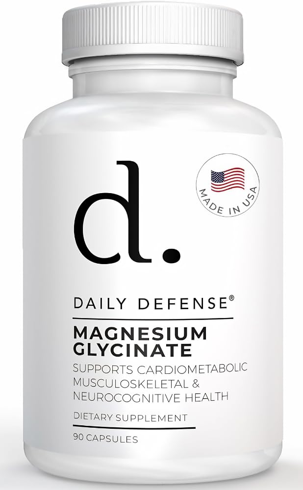 Magnesium Glycinat 200mg - Chelated Magnesium Bisglycinat til muskelafslapning, hjertesygdomme og Metabolisme - 90 Kapsler supplement, Lavet i USA