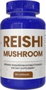 Reishi Mushroom 90 Kapsler, Potent Mushroom supplement til immunsystemet støtte og forsvar af dobbelt træ, hjerte sundhed, kvalitetssøvn (100% økologisk, Vegan, non-GMO)