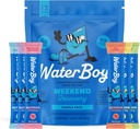 Waterboy Weekend Recovery Packing Pack 124; 3,200mg Electrolyte Powder Packets ttesmå 124; Ginger + L- Theanine + Vitume124; No Sugar, All Natural, Gluten Free