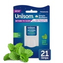 Unisom Simple Slumbers Retur- to- Sleep Opløsning Strips 21- greve, Melatonin 3 mg, Cool Mint