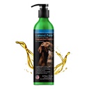 Island Pure Salmon Oil Medical Grade 124; Uduftende Farmaceutisk Grade 124; 1118 mg Omega-3 per teske Medical 124; Flydende kosttilskud til hunde og katte Medical 124; BPA- Free Brushed Aluminium Epoxy belagt flaske med pumpe 8.75oz