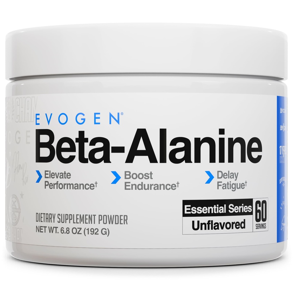 Evogen Beta- Alanine - Performance Enhancer - 124; Boost Endurance, Delay Træthed - 124; Unflavored
