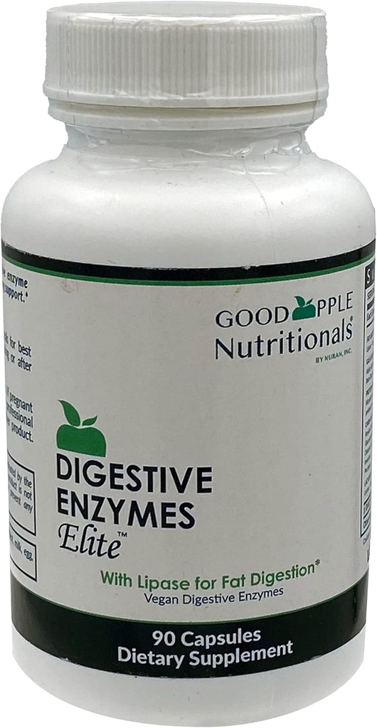 Digitale enzymer Elite til støtte Galdeblære & Bloating Medical 124; Vegetar, Vegan, Natural Medical 124; 90 Caps