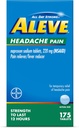 Aleve Hovedpine Smerte Reliever & Feber Reducer Tablets, Naproxen Natrium, for Hovedpine, Smerte Medicin for voksne, Hovedpine Smerte Relief Pills, 175 Tælling