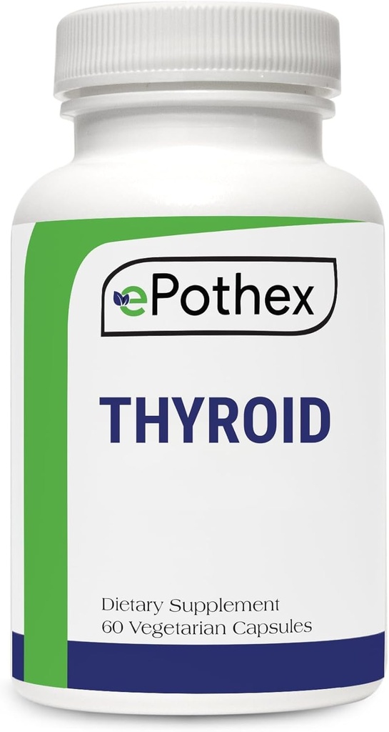 Raw Grass- Fed Desickated Bovin Thyroid - Thyroid og energistøtte - New Zealand Sourced, 60 kapsler