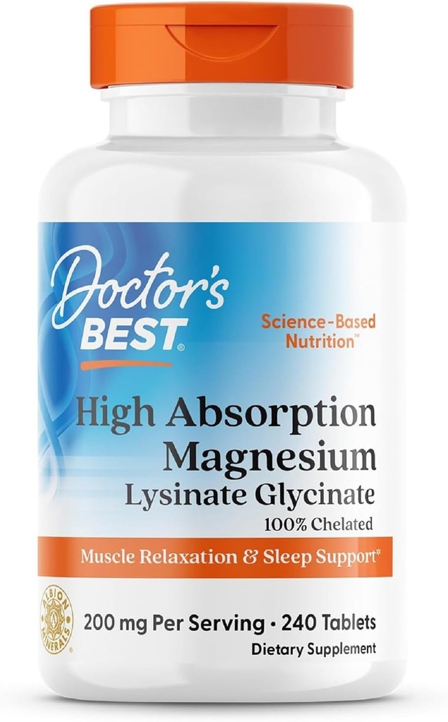 Doctor 's Best High Absorption Magnesium Elemental, 240 Greve