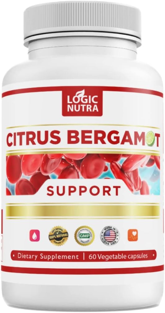 Citrus Bergamot Complex 1000mg Servering (2 Caps) - Indeholder Citrus Bergamonte Extract 10: 1 - Citrus Bergamia Patenteret Blend - Vegan og ikke-GMO - 60 Kapsler