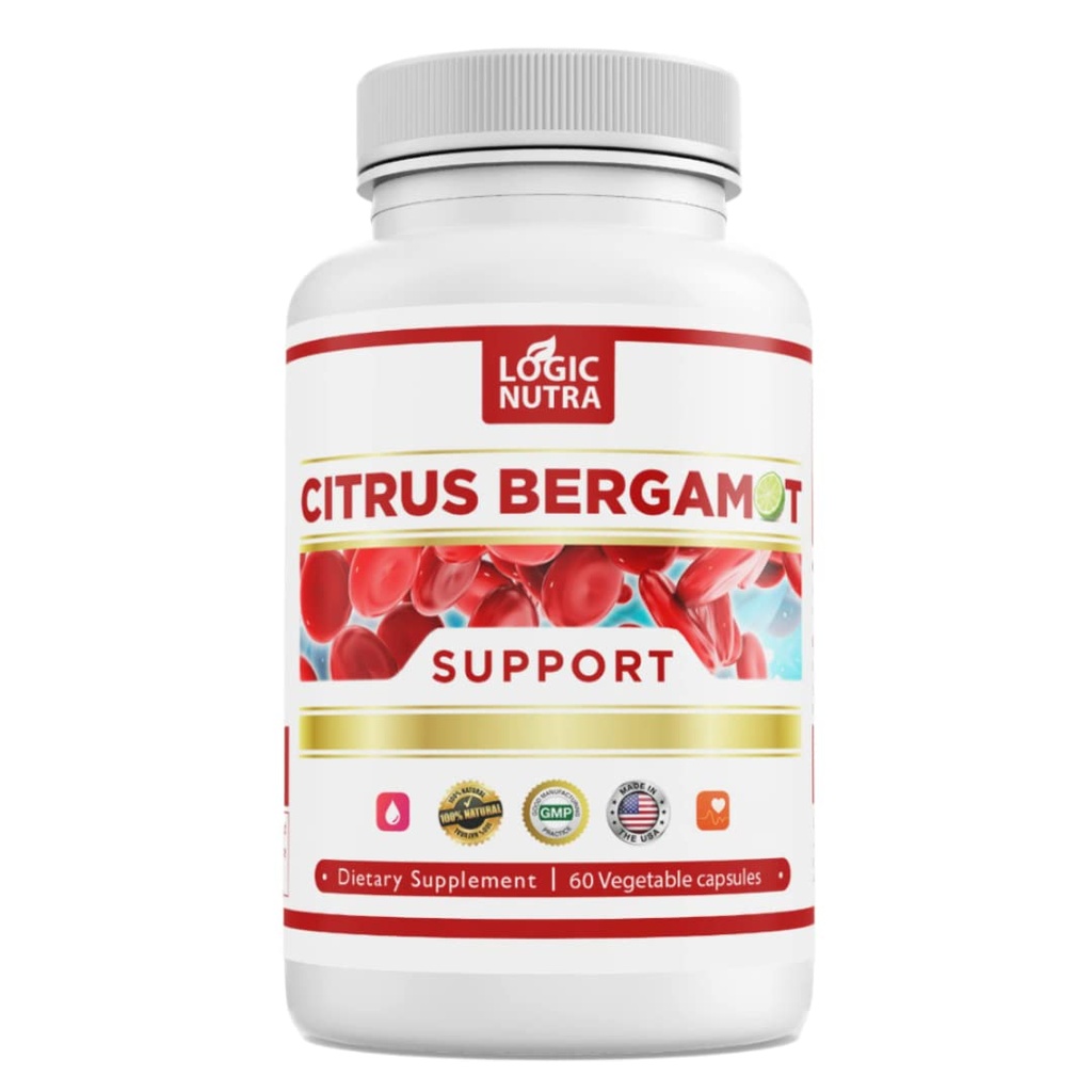 Citrus Bergamot Complex 1000mg Servering (2 Caps) - Indeholder Citrus Bergamonte Extract 10: 1 - Citrus Bergamia Patenteret Blend - Vegan og ikke-GMO - 60 Kapsler