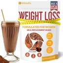 Meal Replacement Shake for Women with Chocolate Flavor, Keto Friendly, Kosher Protein Powder, Pre & Probiotics for Easy Digestion, No Sucralose Included, 16,9 Oz