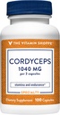 Den Vitamin Shoppe Cordyceps Mushroom Supplement 1.040MG, Understøtter Stamina og Endurance (100 kapsler)