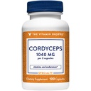 The Vitamin Shoppe Cordyceps Mushroom Supplement 1,040MG, Supports Stamina (100 Capsules)