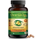 Ocu- GLO PB Vision Supplement for Medium & Large Dogs - Nem at administrere Powder Blend med Lutein, Omega-3 Fedtsyrer, Grape Seed Extract & Antioxidants to Promote Eye Health, 90ct Powder Capsules