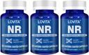Lovita NR (Nicotinamid Riboside) 350 mg, NAD tillæg med trans- Resveratrol og betain, Promote NAD Plus niveauer, sund aldring, 30 Vegansk enteric- coated kapsler (pakning med 3)